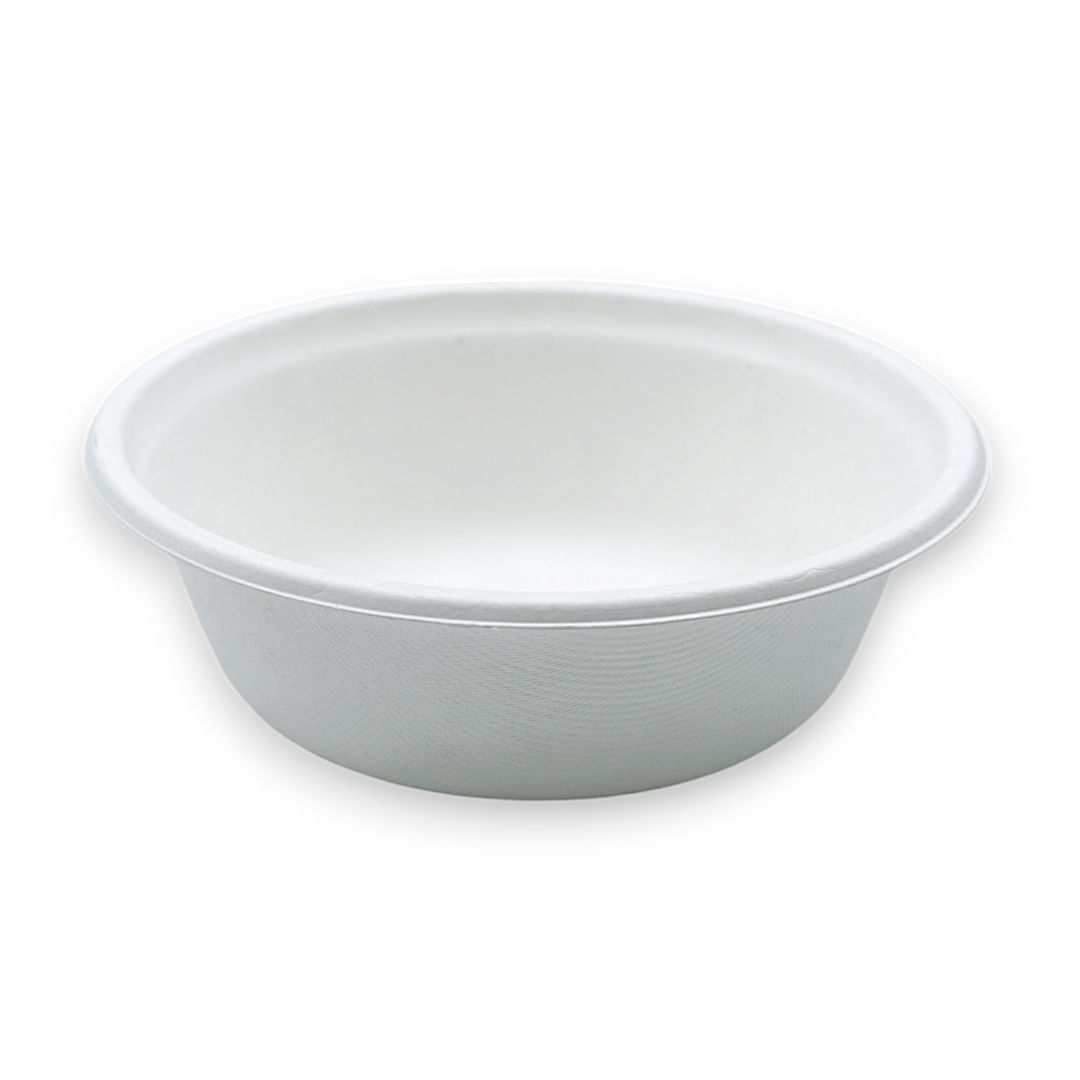 Bol rotund 600 mL Eco din trestie de zahar 50 buc/set